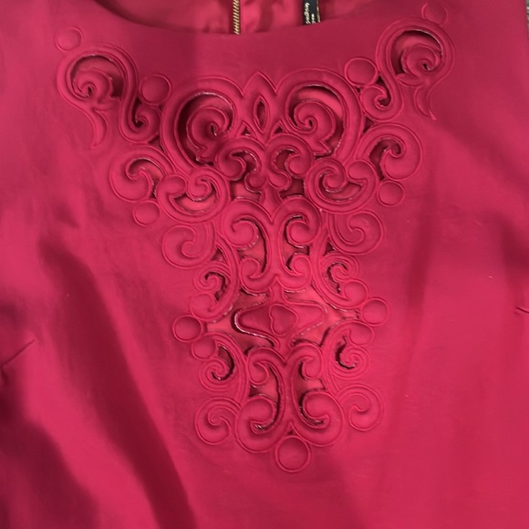 Cranberry sleeveless Laundry by Shelli Segal dress, Size 12. - Picture 2 of 6